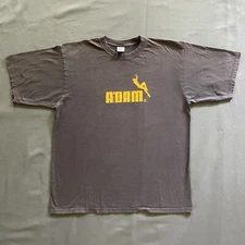 Vintage Amsterdam T Shirt Mens Large Gray Short Sleeve Travel Location XXX