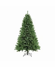 Puleo International 7.5 ft. Unlit Noble Fir Artificial Unlit Christmas Tree New