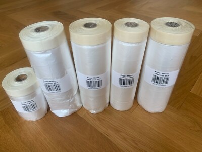Krepp Masker Folienmasker Masker-Tape Abdeckfolie Malerfolie Kreppband Abklebefo