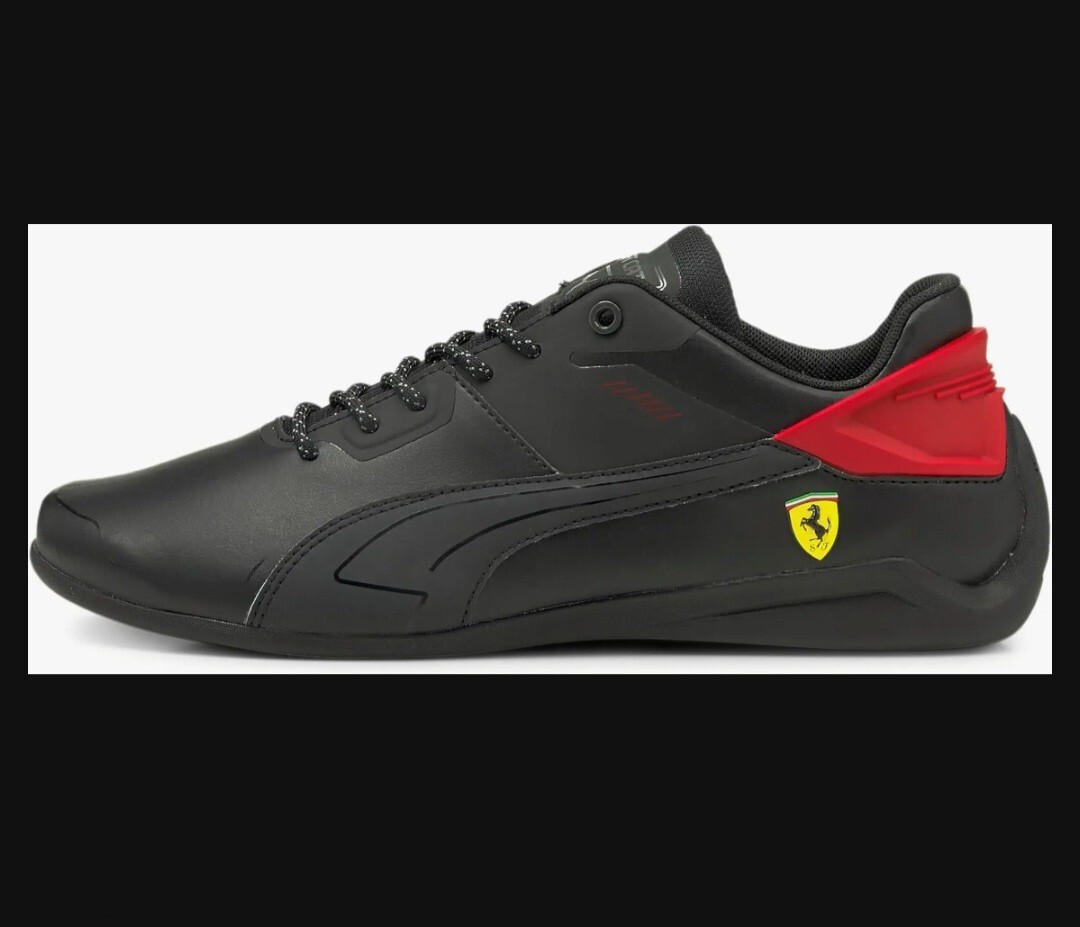 Puma Drift Cat Delta Ferrari Black Red 11 Motorsport Shoes | eBay
