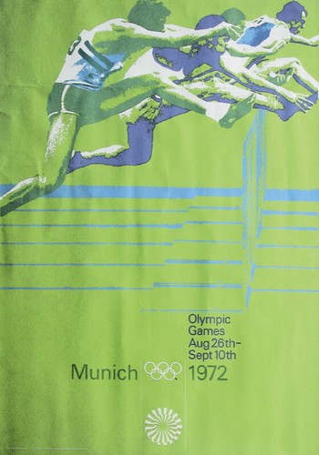 Olympische Spiele München 1972 Offizielles Poster Englisch