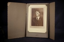 Gorgeous Cabinet Card Photo, Mature Professional Man, Sepia Hornbaker Studio PA