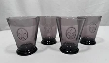 La Rochere Fleur de Lis Tumblers Water Glass  France Purple Aubergine Set of 4