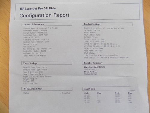 Hewlett Packard Laserjet Pro M118dw HP Printer - Bild 18 von 18