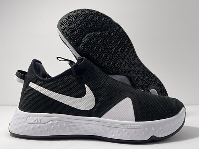 Nike PG 4 TB Promo Black White Basketball Shoes CW4134-001 Men's