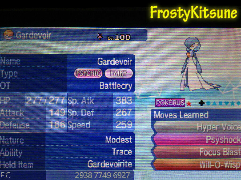 6IV Shiny Mega Gardevoir with Mega Stone Pokemon Guide [Sun/Moon/Ultra SM]