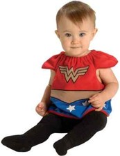 Wonder Woman Deluxe Bib DC Comics Superhero Fancy Dress Halloween Baby Costume