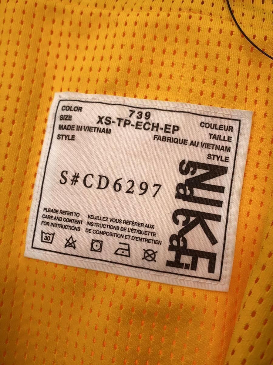 NIKE NYLON JACKET 19AW DOUBLE ZIP XS Yellow CD6297-739 Used NIKE NYLON JACKET 19AW DOUBLE ZIP XS Yellow CD6297-739 Used