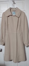 Womens Marciano Beige Coat Wool Blend Coat - Small Petite (see Meas.)