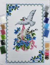 Easter Bead Embroidery Kit Needlepoint Decorative Towel 9043