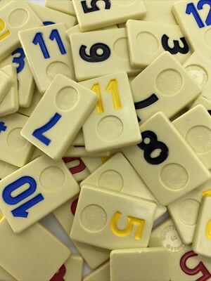 Rummikub Tiles Individual Smooth Back Replacement Game Pieces Pick What You Need
