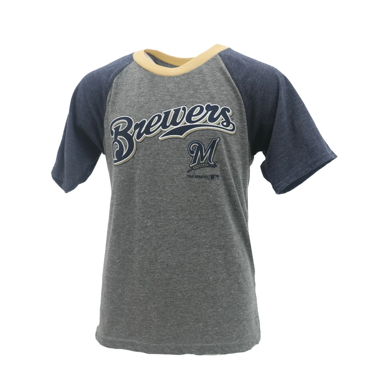 Milwaukee Brewers Official MLB Genuine Kids Youth Size Athletic T-Shirt New  Tags