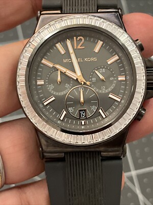 Michael Kors MK8426 My-8426 Men's DYLAN Chronograph Gray Silicone