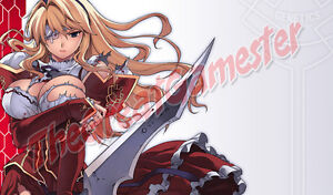 Sexy Anime Girl With Big Sword Custom Playmat Game Mat Mat 118 Ebay