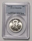 1963-D Franklin Half Dollar PCGS MS64FBL