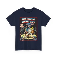 Freedom Fighters T-Shirt - DC Comics - 70s Series - Uncle Sam, The Ray, Doll Man