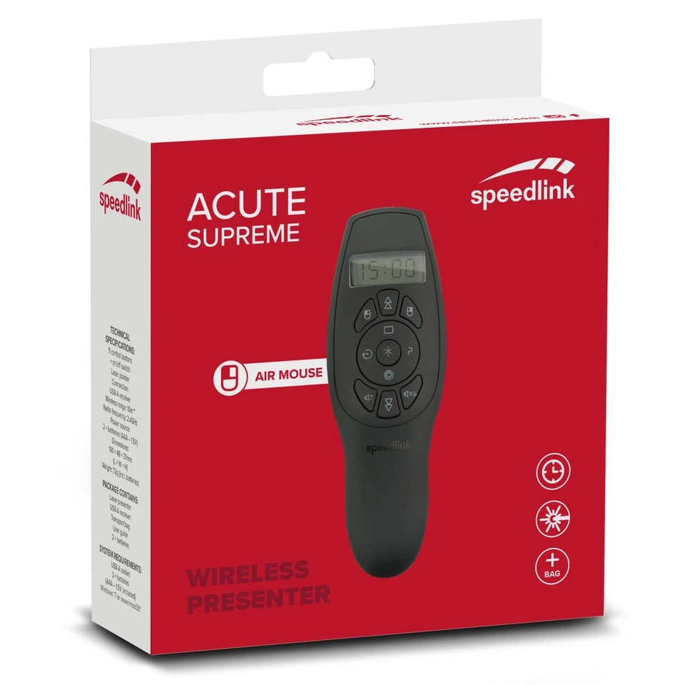 Profi Presenter mit Maus Laser PowerPoint Präsentation Fernbedienung Präsenter - Bild 3 von 4