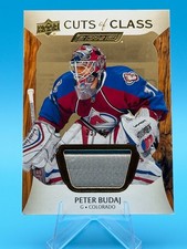 2024 Upper Deck Engrained Icons Peter Budaj #CC-PB Cuts of Class Mem Relic