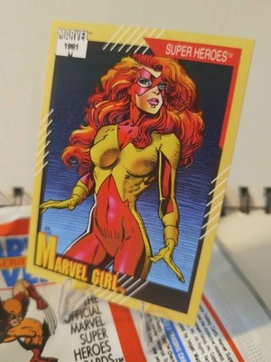 MARVEL GIRL X-MEN Karte 1991 TCG Impel Marvel Figuren Vintage Animation #4