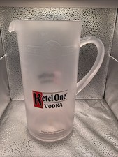 Ketel One Vodka Citroen Vodka Heavy Plastic Pitcher 9.25" Tall  Frosted