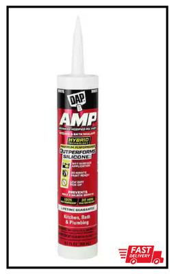 AMP Advanced Modified Polymer 9 Oz. White Kitchen and Bath Sealant