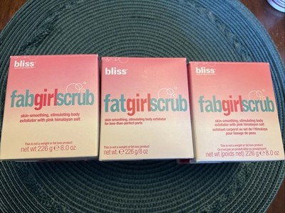 Bliss fat girl slim arm candy lot Fabgirl Fatgirl Scrub Lot Of Three 8 Oz Each