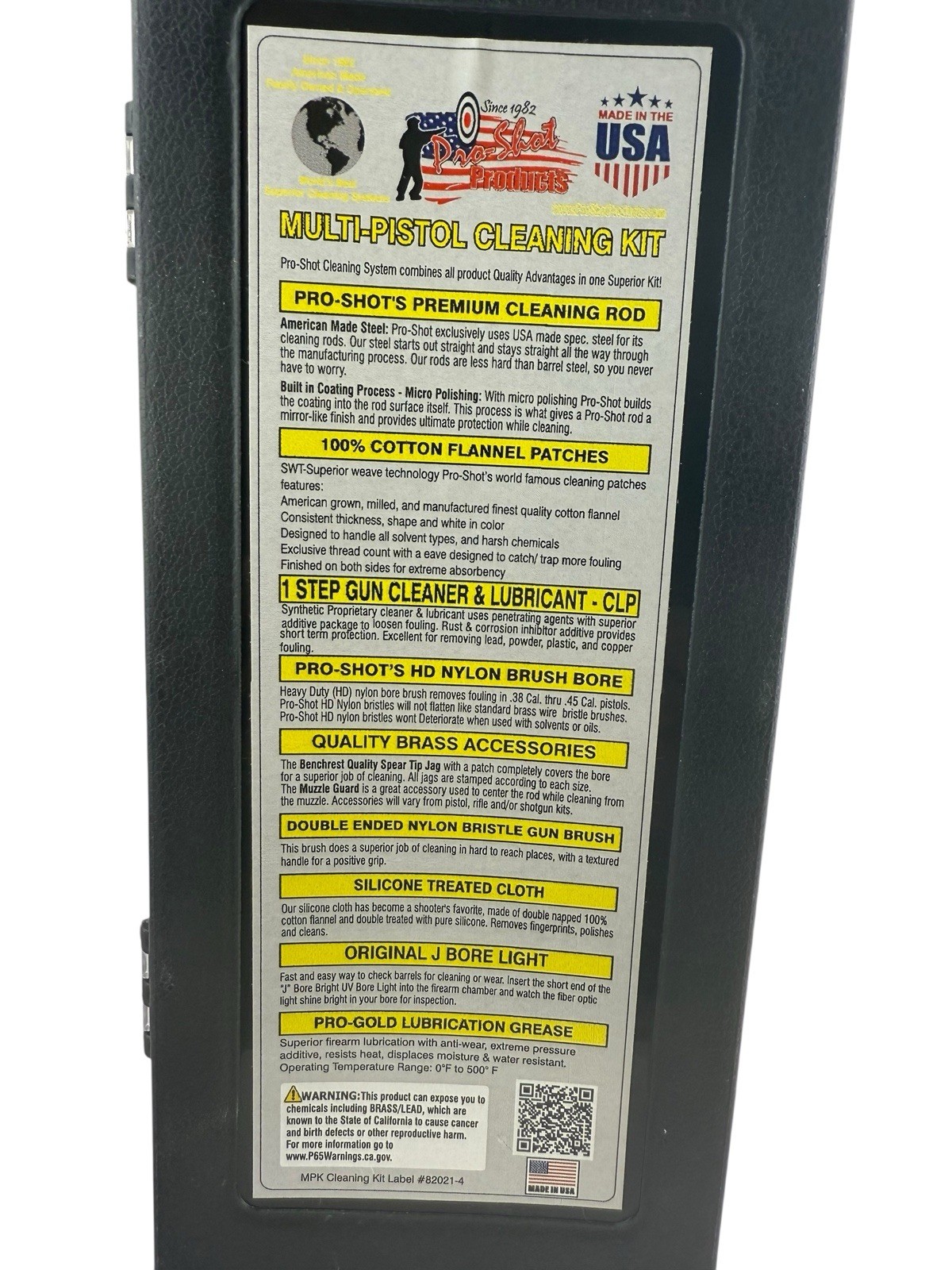 Pro Shot Pew Pew Cleaning Kit .38-.45cal