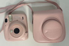 Fujifilm Instax Mini 11 Instant Camera with Case Blush Pink Tested - No Film