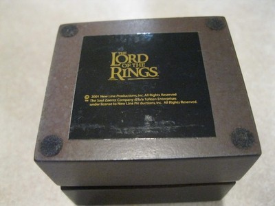 2001 New Line Productions The Lord of The Rings Jewelry Box The Saul Zaentz Co.