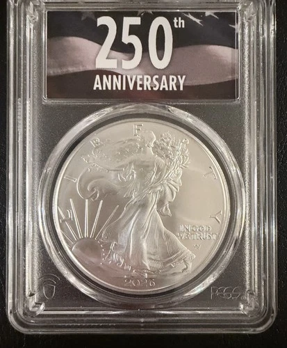 2026 AMERICAN SILVER EAGLE PCGS MS70 FS 250TH ANNIVERSARY LABEL SKU 53567838