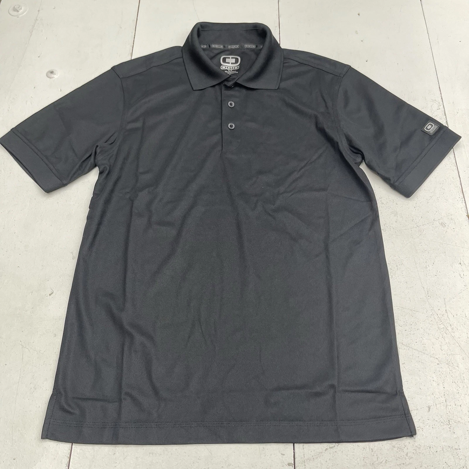 Ogio Basic Black Caliber 2.0 Short Sleeve Polo Mens Size Small