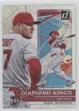 2022 Panini Donruss Diamond Kings Season Stat Line 257/400 Mike Trout #14 04br