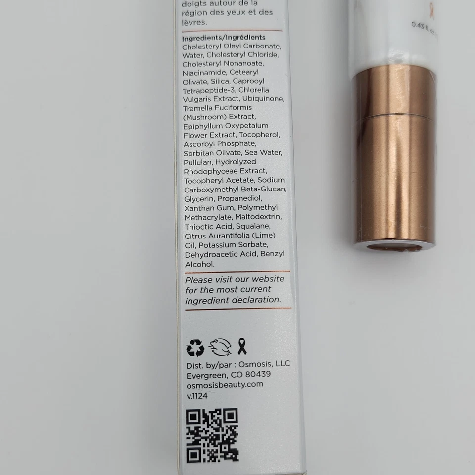 Tratamiento hidratante y reafirmante de ojos y labios Osmosis ILLUMINATE .43 fl oz Foto 4 de 4