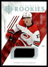 2018-19 UD Ultimate Collection Rookies Jersey Andrei Svechnikov RC 205/399 #90