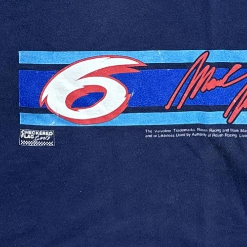 Camisa De Colección Mark Martin Valvoline #6 Racing Nascar Gráfico Años 90 Sin Mangas XL Foto 3 de 4