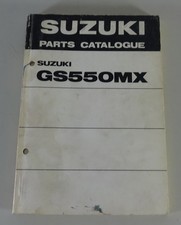 Parts catalogue Suzuki GS 550 MX status 08/1981
