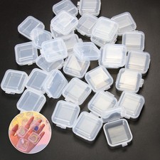 48 Pcs Clear Plastic Storage Containers for Jewelry, Beads, Crafts, Pills