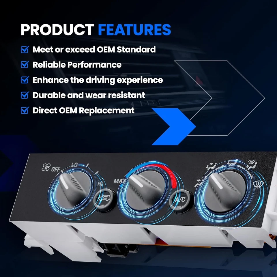 A/C Heater Climate Control Module For Chevy GMC C1500-C3500 K1500-K3500 599-007 Foto 4 de 4