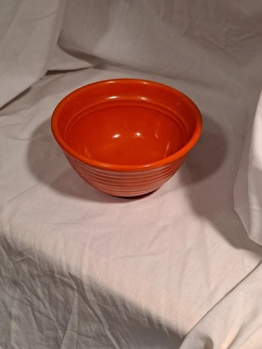 Bauer Pottery Rings Orange #36 Mixing Bowl 5 Inch Diameter Vintage