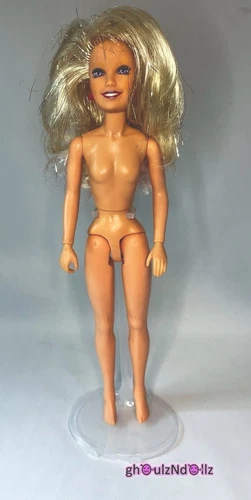 JEM and the HOLOGRAMS Glitter n Gold Jerrica Doll OOAK 1985 Vintage Hasbro READ