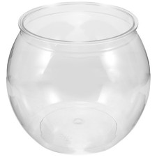 Clear Fish Bowl Small Plastic Aquarium Goldfish Tank Desktop Turtle Tank