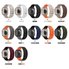 Magnetic Silicone Band for Apple Watch 11 10 9 8 7 6 5 4 SE 40-49mm Ultra 3 2 1