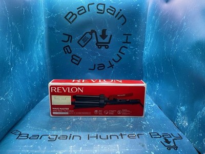 *KURZ BENUTZT* Revlon Wave Master Jumbo Waver 3 Zinken Jumbo Fässer RVIR3056UK