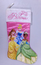 DISNEY 18" PRINCESS COLLECTION POLYESTER CHRISTMAS STOCKING NEW!!