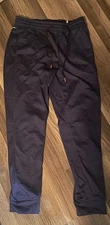 UniPro Pants Medium blue  Ankle Zip QwickDry Drawstring Joggers Pockets