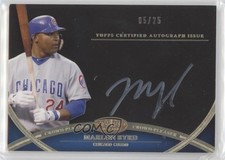 2012 Topps Tier One Crowd-Pleaser White Ink 5/25 Marlon Byrd #CPA-MBY Auto 03hd