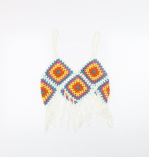 Womens UK Size S QED London Multicoloured Camisole Blouse