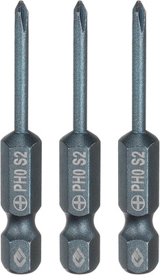 3Pcs #0 Phillips Screwdriver Bit PH0 1/4'' Hex Shank 2'' (50Mm) Long 0