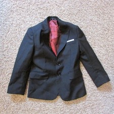 Boys Size 5 Black Suit Jacket Blazer Wedding Formal Worn Once