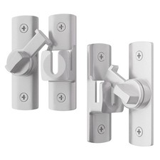 2 Pcs Degree Barn Door Latch, 180/90 Sliding Barn Door Lock  Sliding Gate Latc...